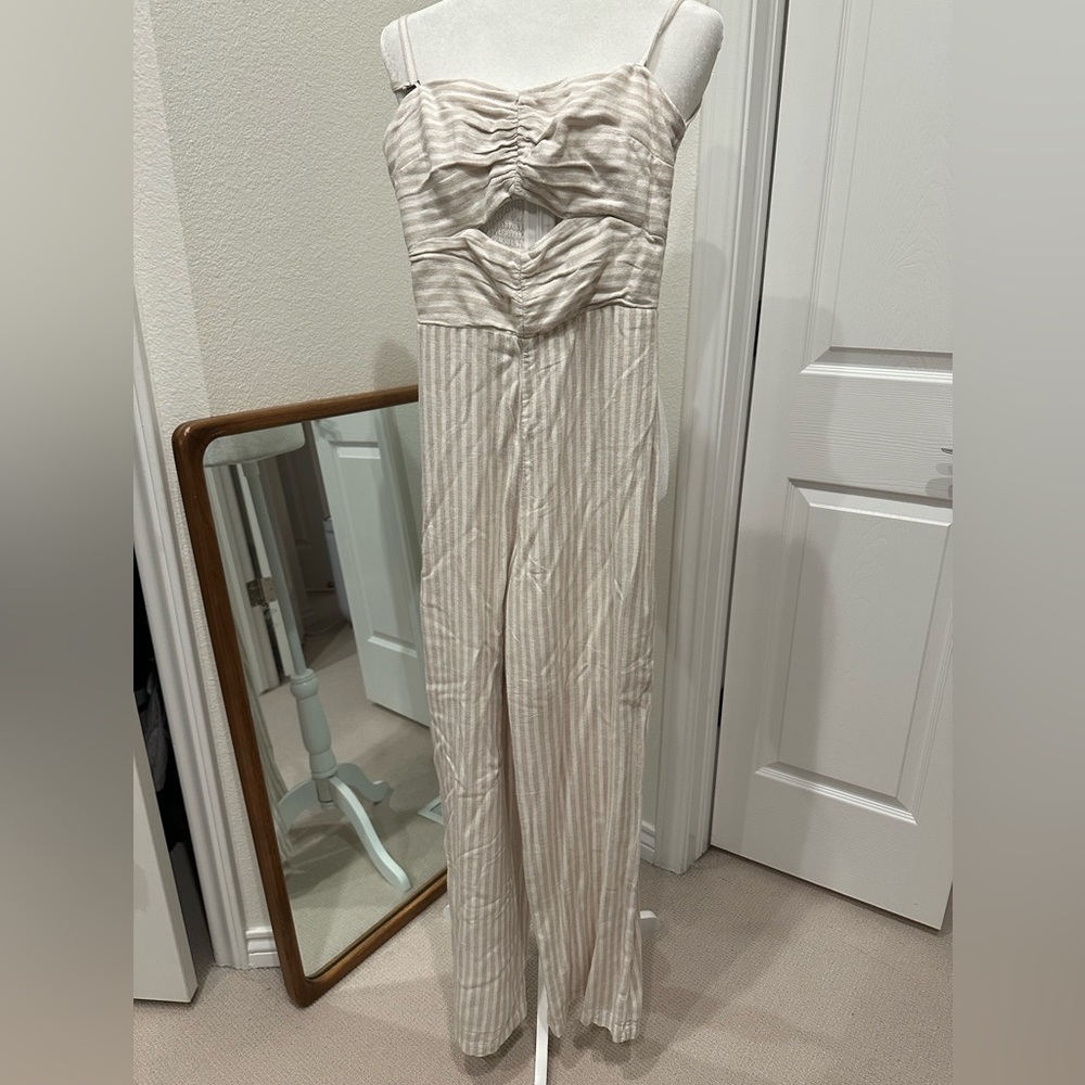 Abercrombie Strapless Cutout Jumpsuit